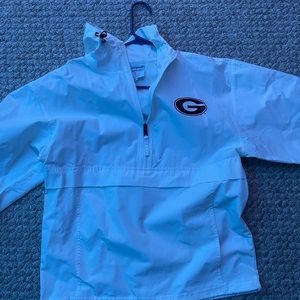 White Georgia college windbreaker